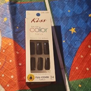 Kiss Ready-to-Wear Black Full-Cover Nails